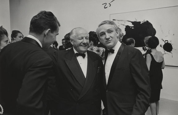 Photograph of Hofmann and Seitz at the exhibition opening