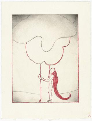 Louise Bourgeois. Embracing the Tree II. 2001
