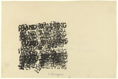 Louise Bourgeois. Weaving Word. c. 1969